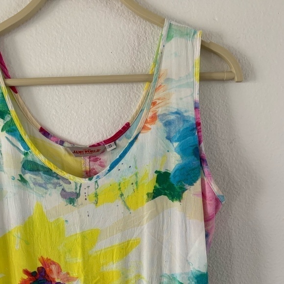 Jams World Floral Summer Vintage Midi Dress Size S - Picture 3 of 15